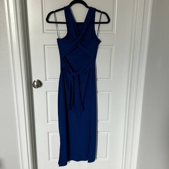 VICI Mercedes Ribbed Knit Midi Dress in Blue - Medium - Picture 2 of 4